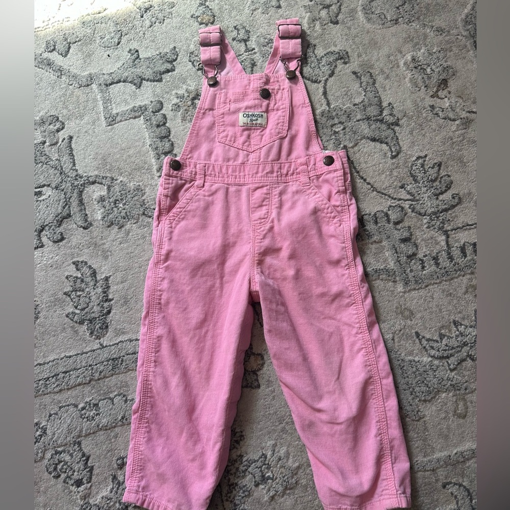 Pink overalls
